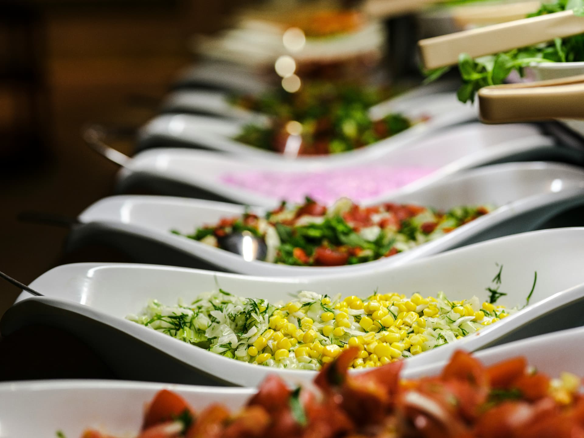 Buffet coloré de produits de saison